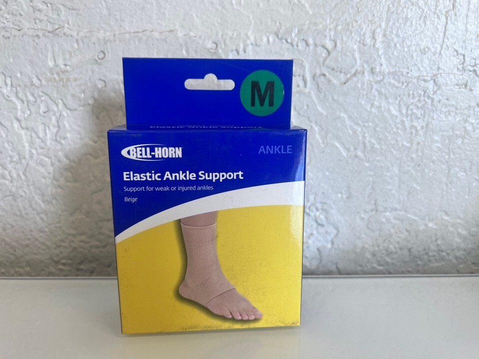 Bell Horn Elastic Ankle Support Beige Medium
