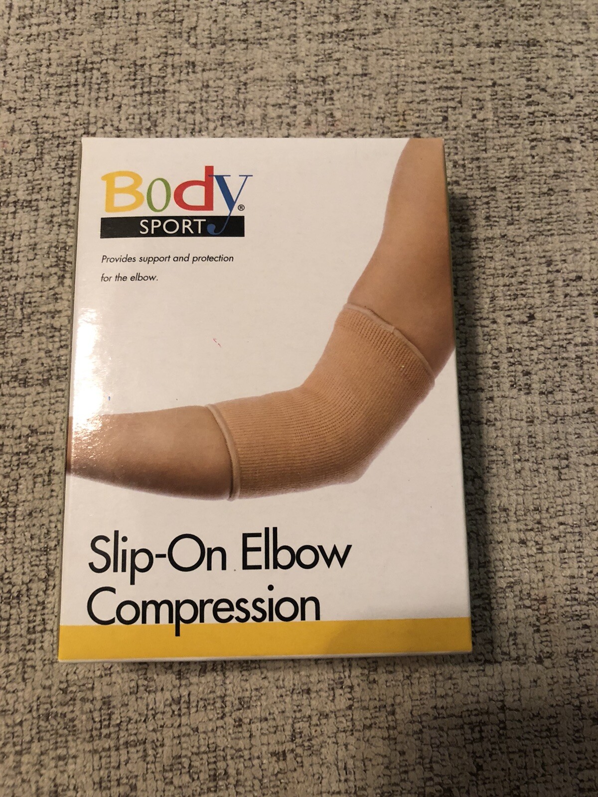Body Sport Slip On Elbow Compression Sleeve, XL (14″ – 16″ Elbow Circumfere