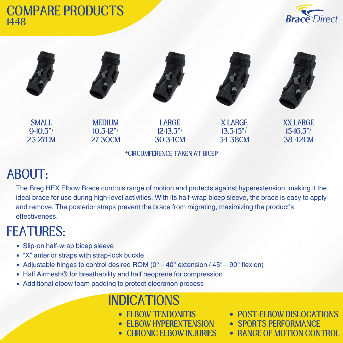 Breg HEX Elbow Brace