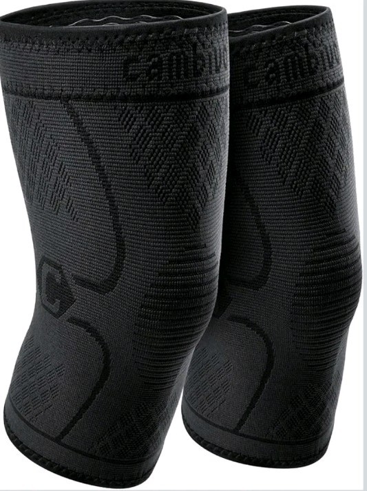 Cambivo Knee Support Braces. Size L. 1 pair. Compression, Warmth, Comfort