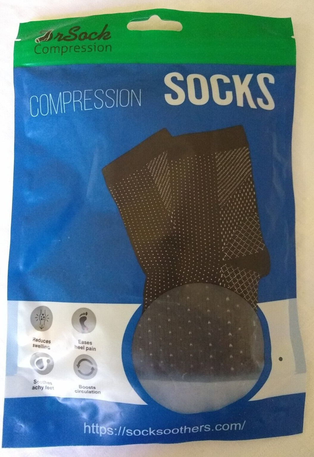2 Packs Dr Sock Compression Socks One Size Fits All Prevent Plantar Fascitis NIP