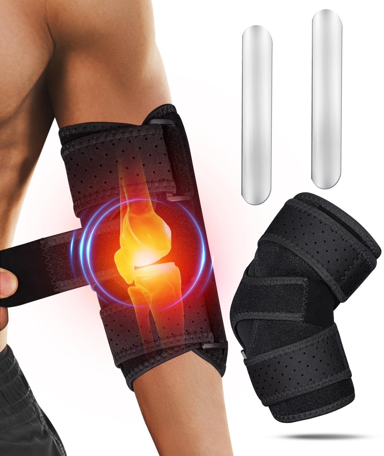 Elbow Brace for Cubital Tunnel, Ulnar Nerve Entrapment brace, Adjustable Elbo…