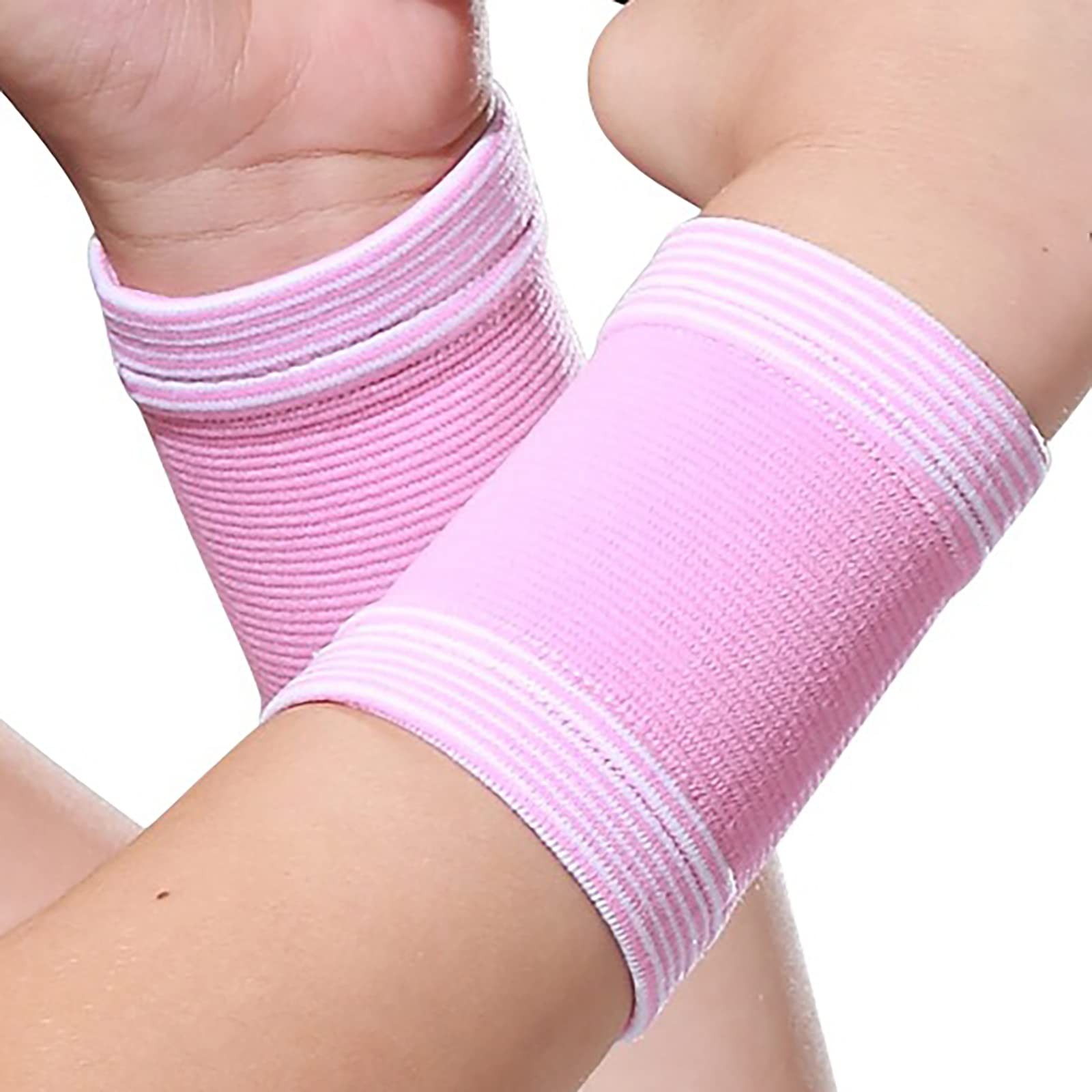 Child Volleyball Basketball Wristbands Kids Wrist Brace Support 1 Pair Pink