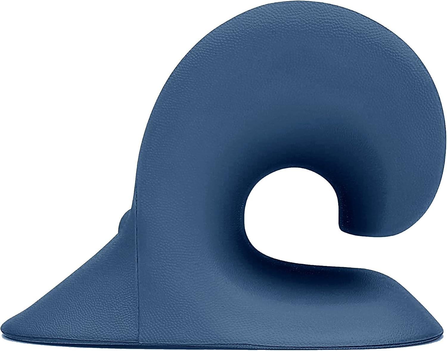 Memory Foam Neck Traction Device – Cervical Alignment Pillow in Dark Blue