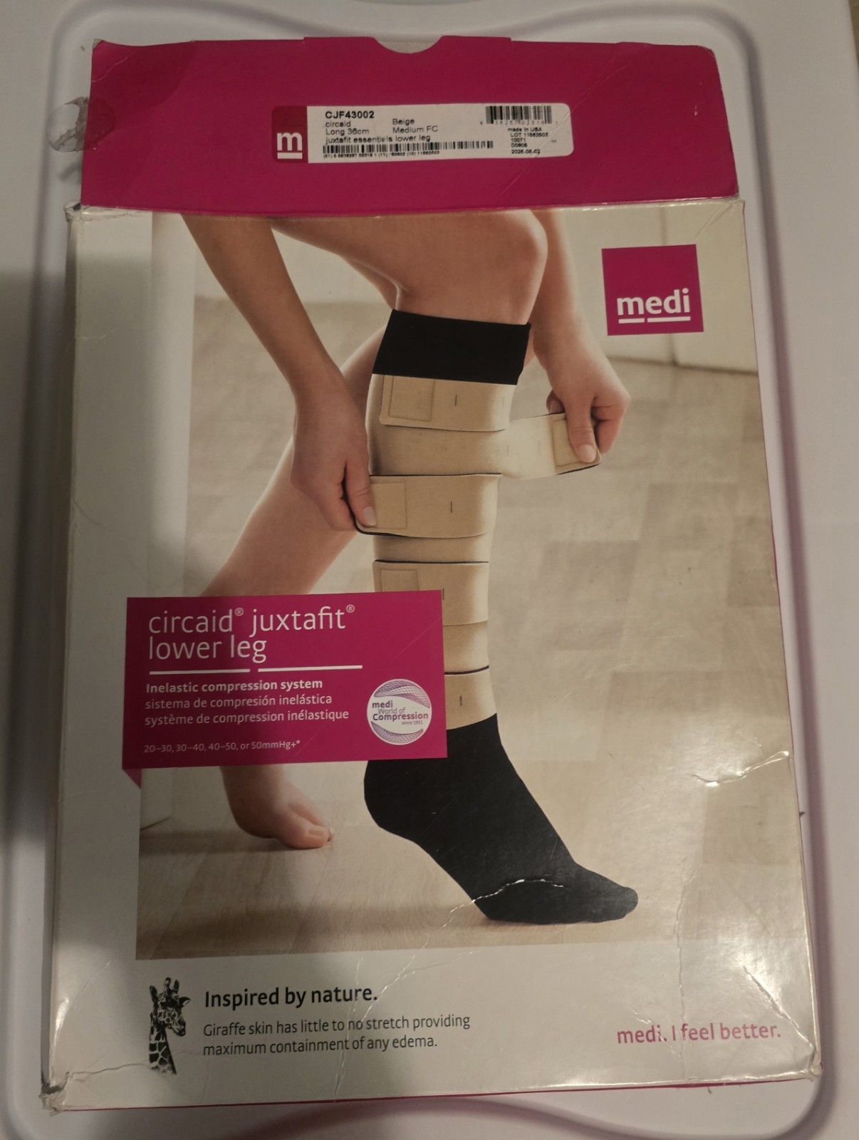 Medi circaid juxtafit lower leg inelastic compression system 36 cm Medium Long