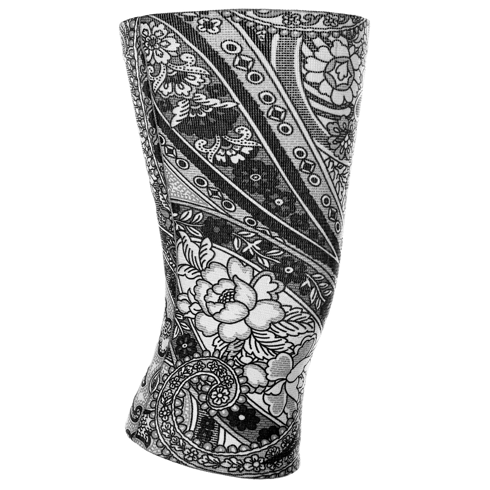 Celeste Stein Compression Knee Plus Size 14″-17″, Black Paisley Fountain