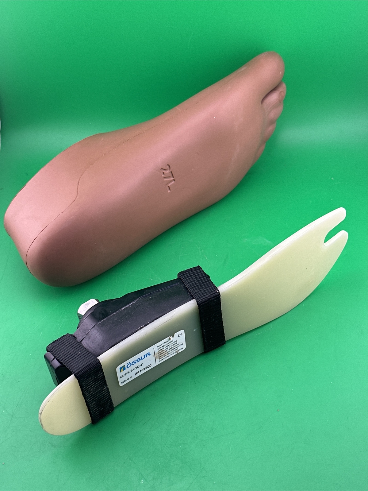 Ossur K2 ￼ Sensation Prosthetic Foot. Last Foot. Size 28, Category Three