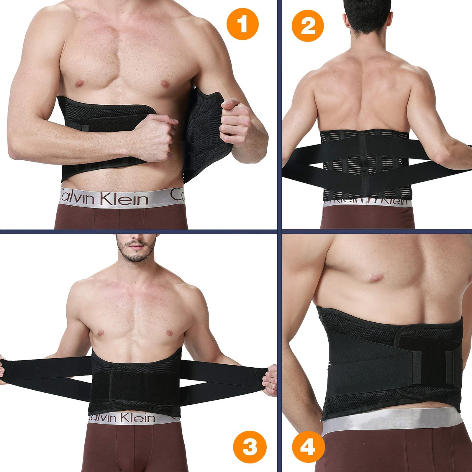 Back Support Belt for Sciatica, Herniated Disc, & Scoliosis – Breathable & Adjus