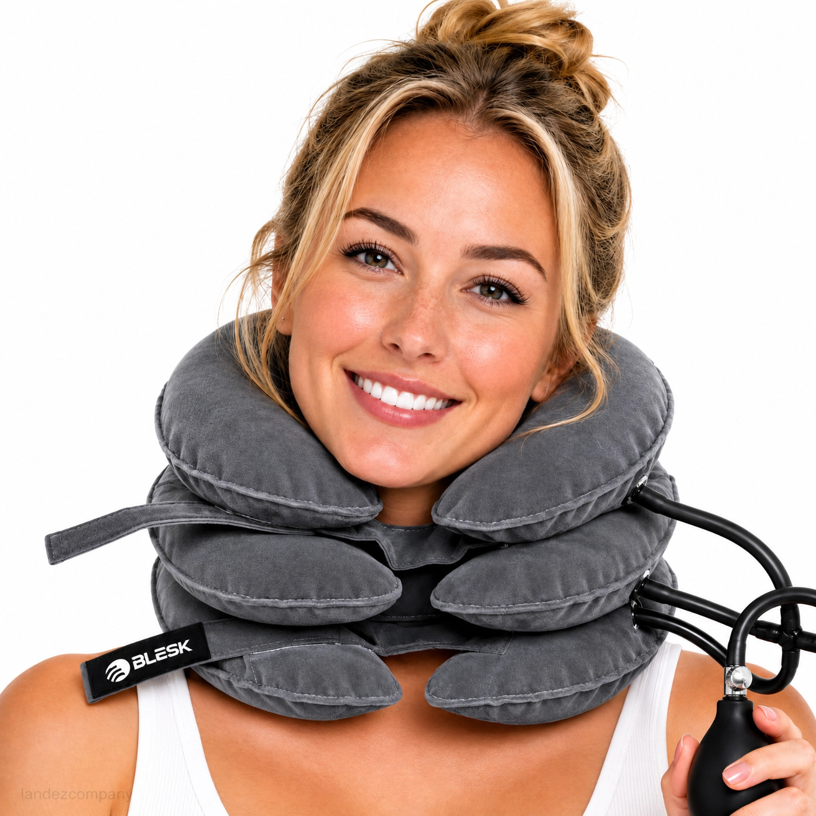 Inflatable Neck Traction Device Cervical Stretcher Pain Relief Support