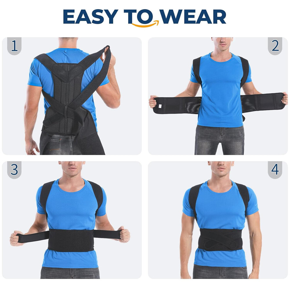 Back Straightener, Posture Corrector Muscle Memory Support and Posture Trainer