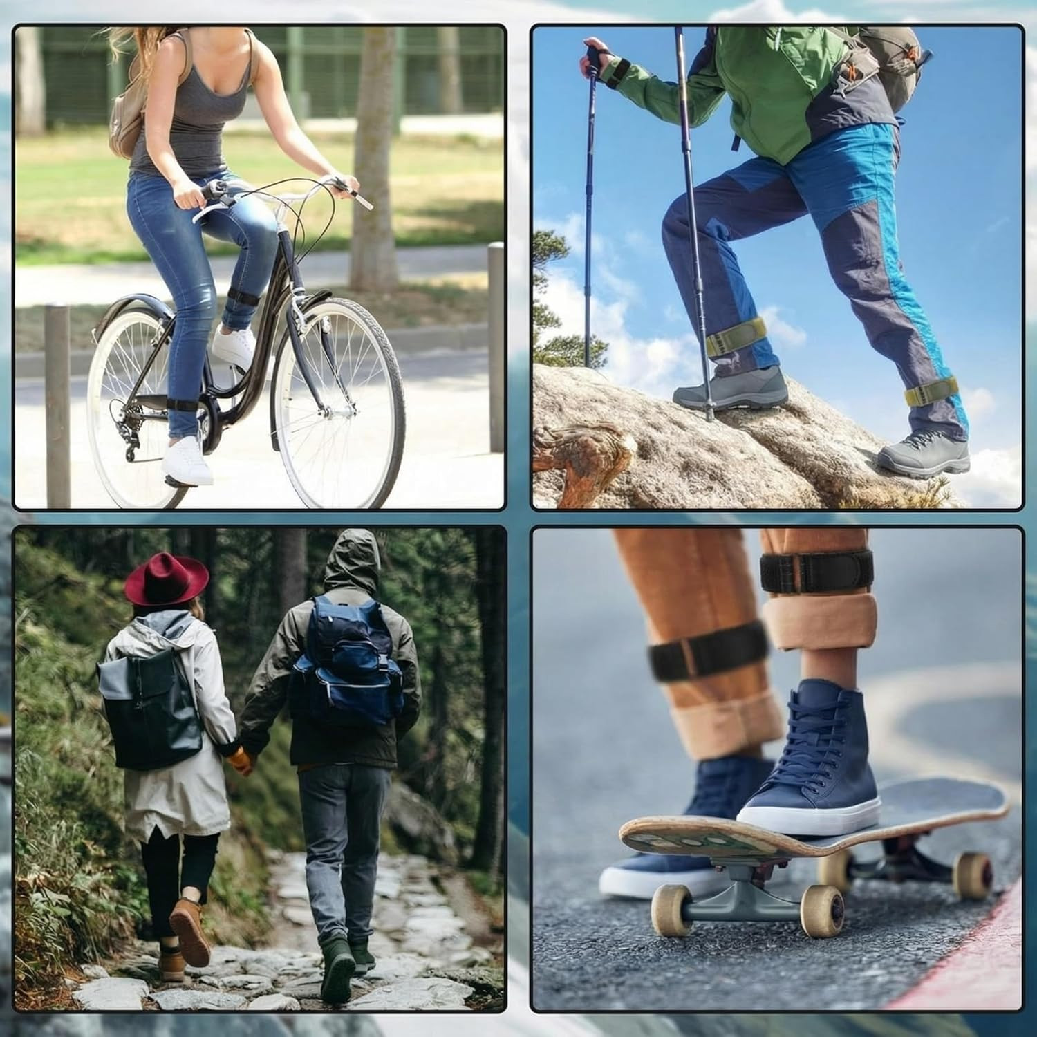 Adjustable Elastic Ankle Straps for Cycling, Climbing, and Outdoor Sports