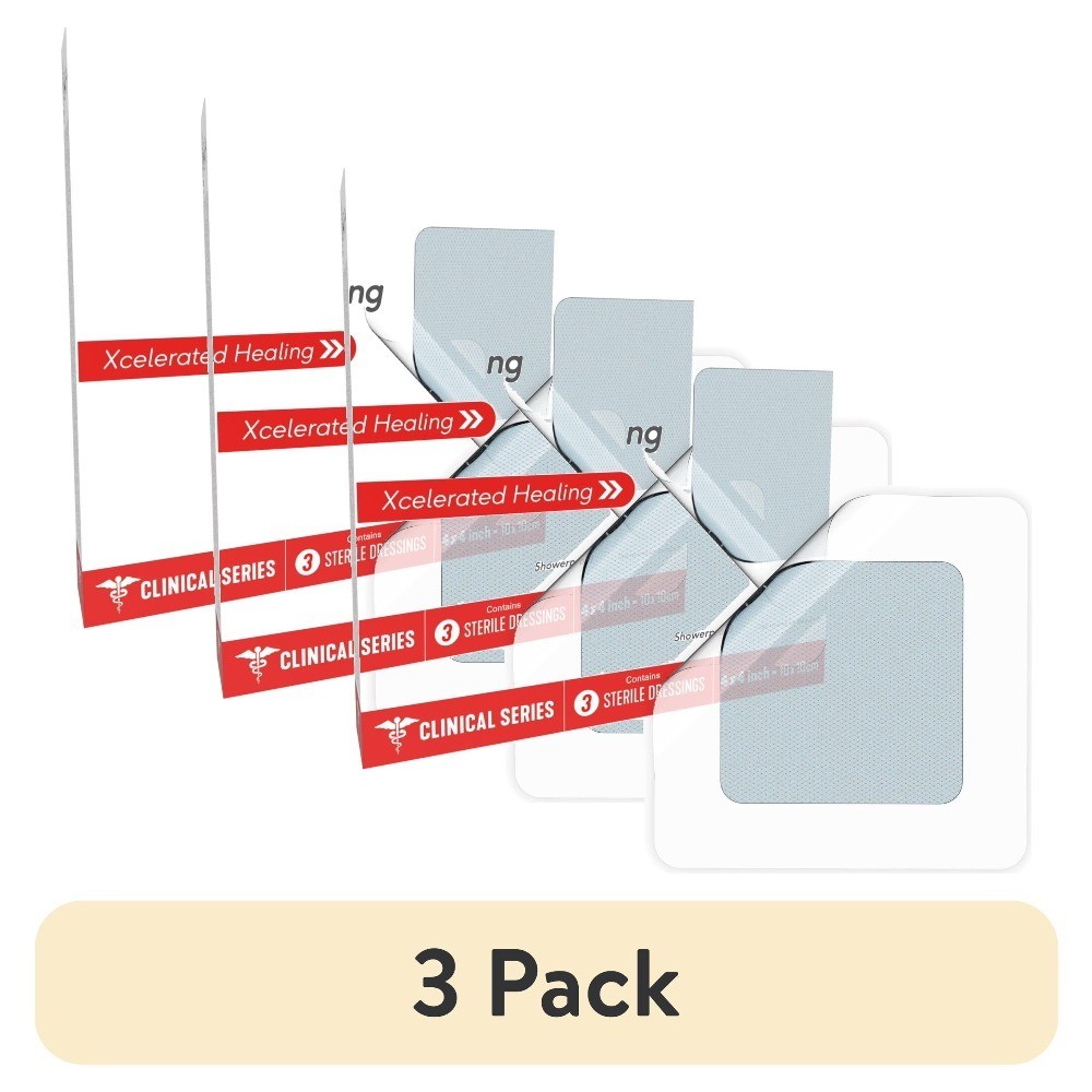Multi-Purpose Hydration Dressing Pack of 3 – 4×4 Inch Sterile Pad FSA HSA