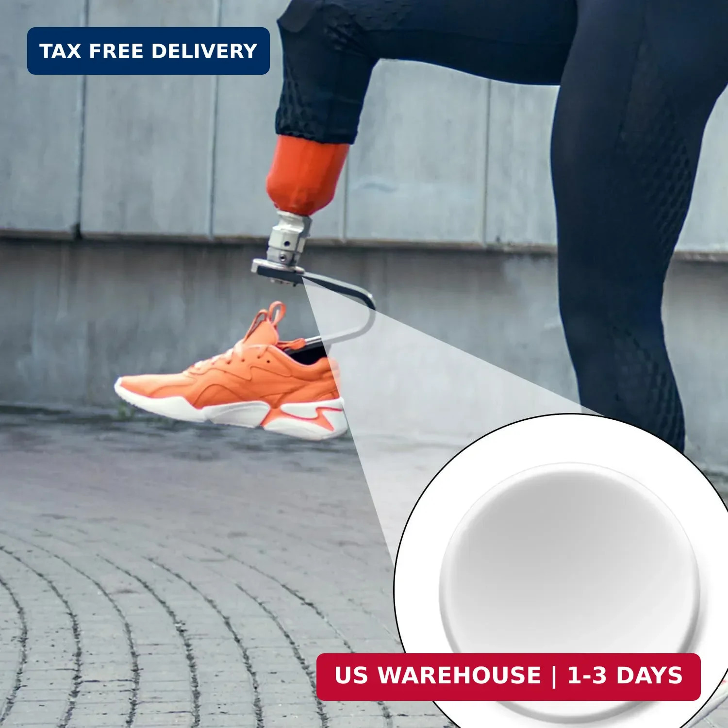 8 Pcs Prosthetic Liner Patches, 2.6Inch Amputee Leg Gel Pads Reusable Prosthetic
