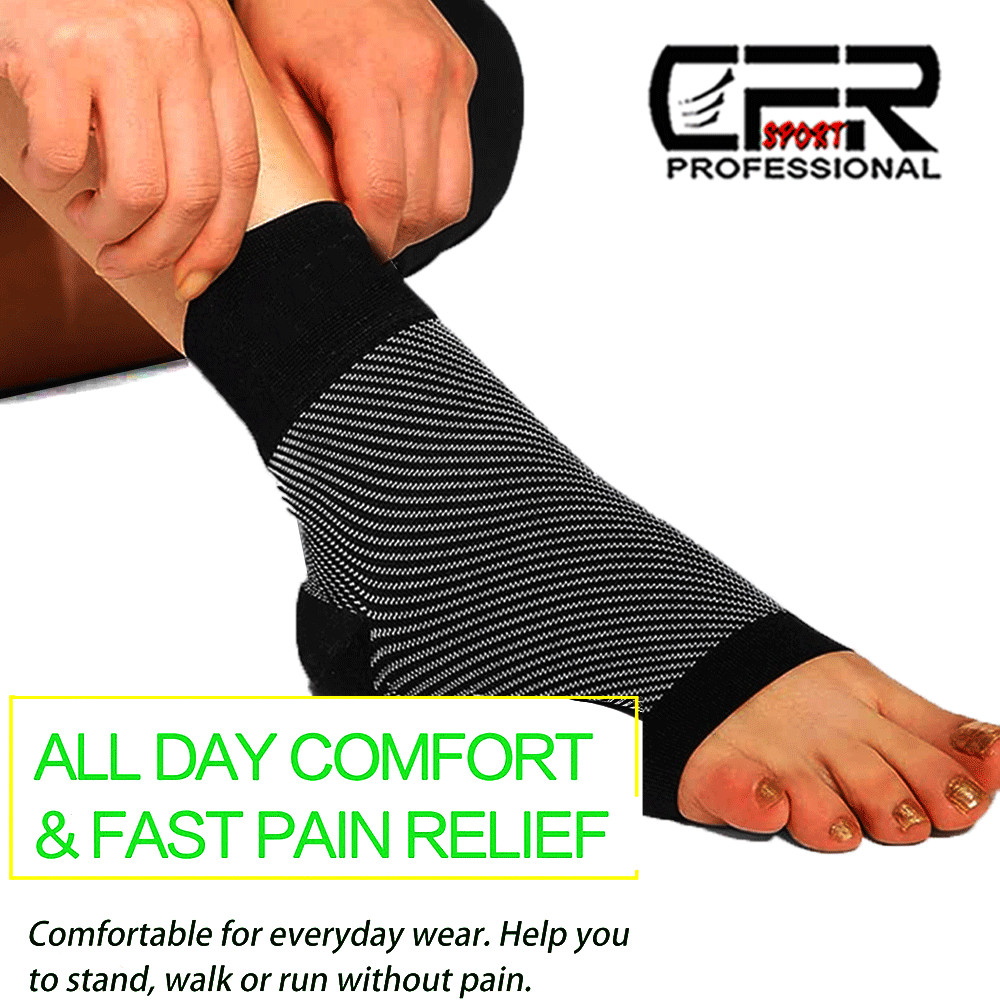 Ankle Support Brace Stabilizer Compression Sleeve Socks Foot Pain Relief Unisex