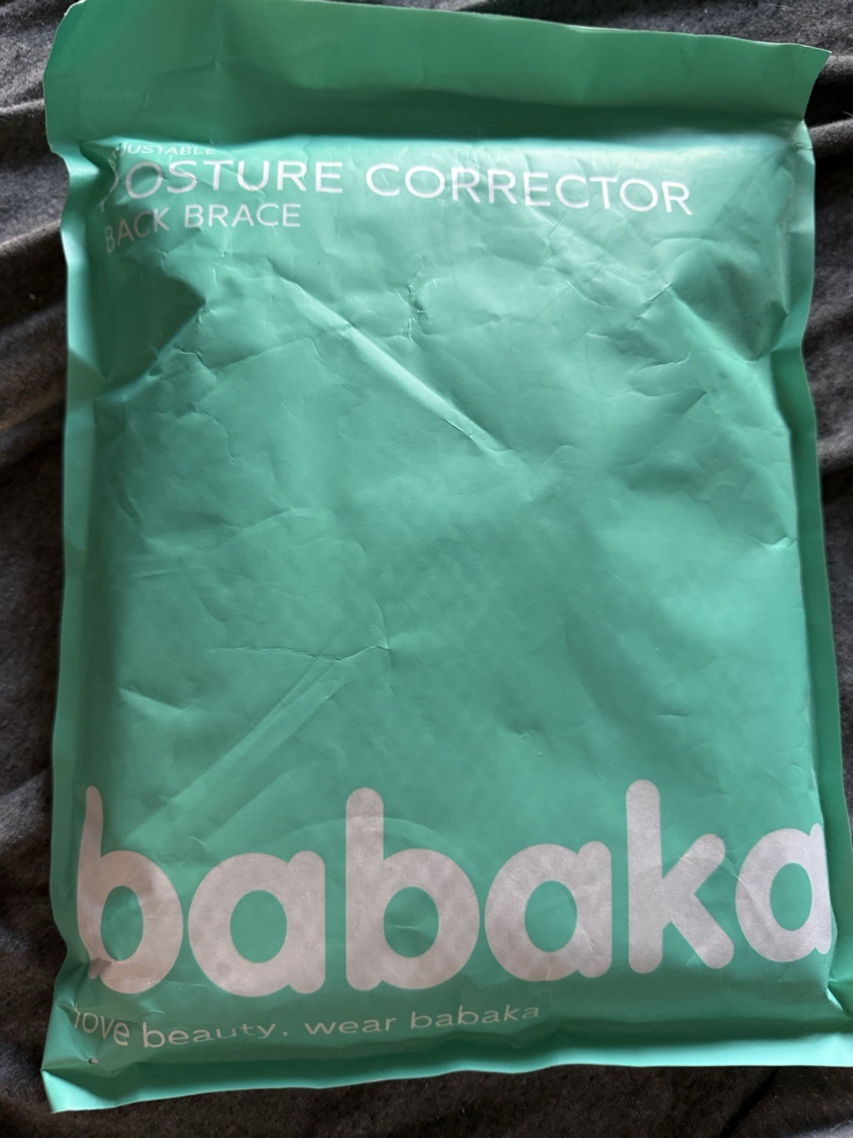 babaka Posture Corrector Back Brace Black Medium Adjustable New Sealed Women