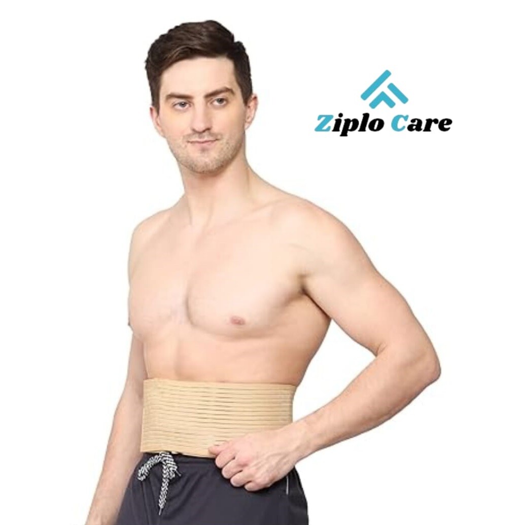 Ziplo Care Cotton Umbilical Hernia Belt Hernia Support Brace With Removable