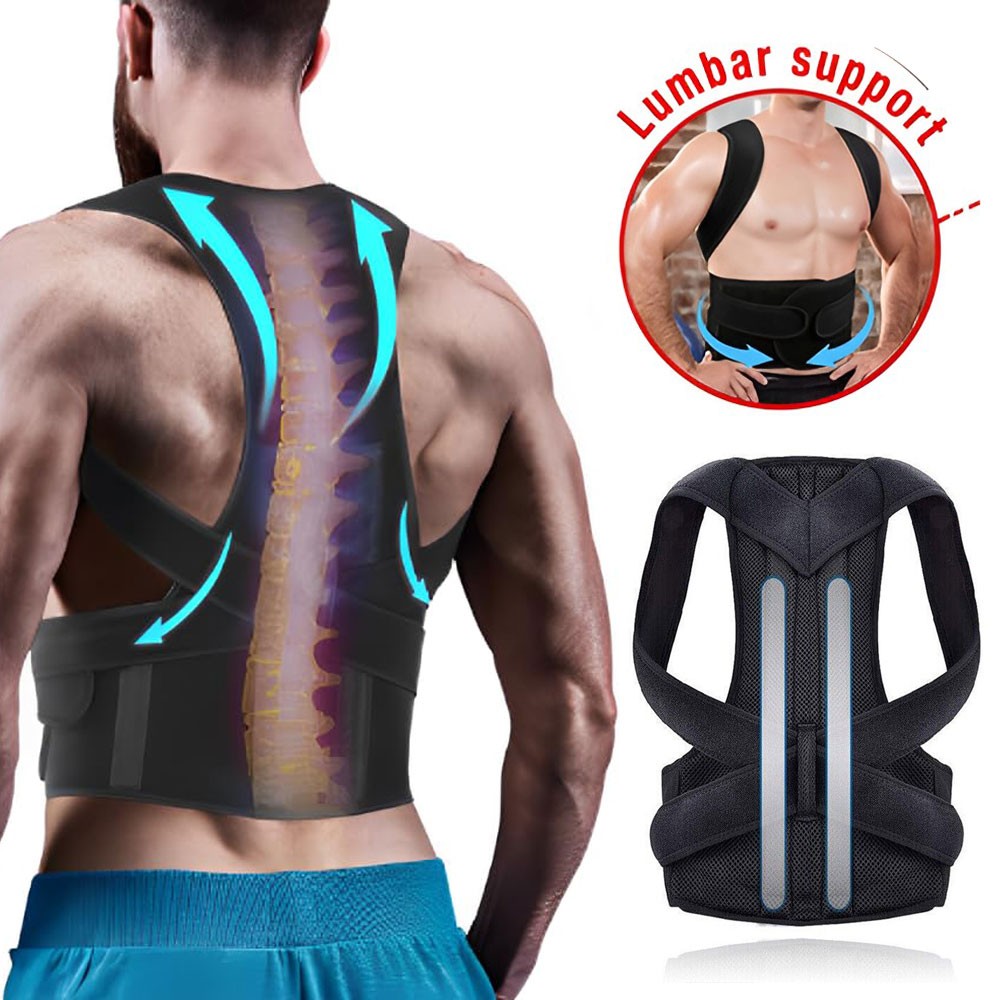 Posture Corrector with Muscle Memory Support – Adjustable Back Brace