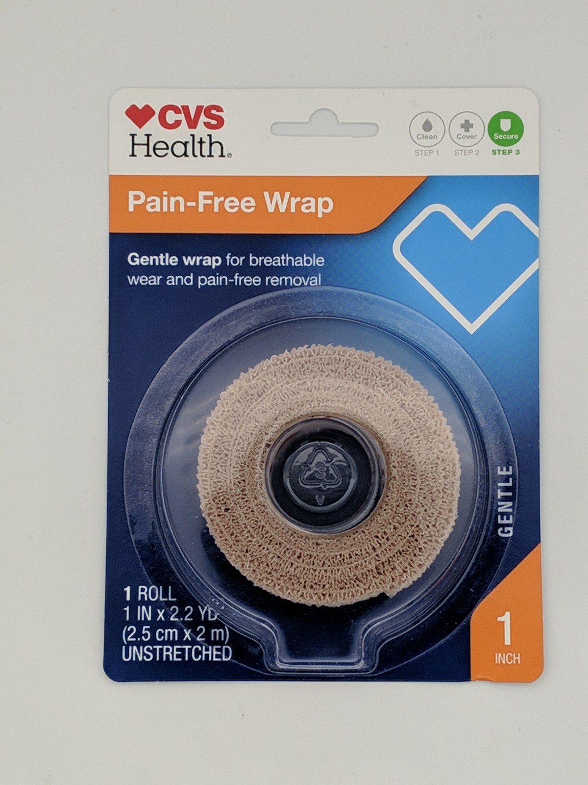 Pain Free Wrap CVS 1 Inch Wide x 2.2 Yd Long