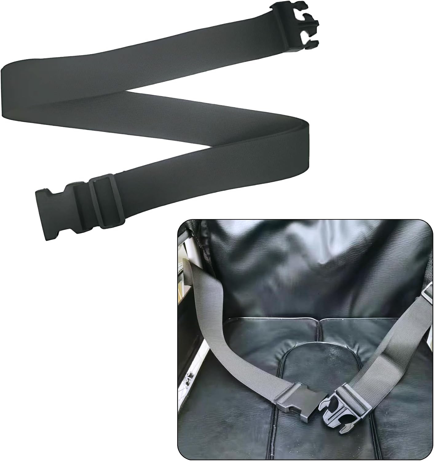 1Pac Wheelchair Safety Strap Seat Belt Adjustable Anti-Fall Extra Long Size-Suit