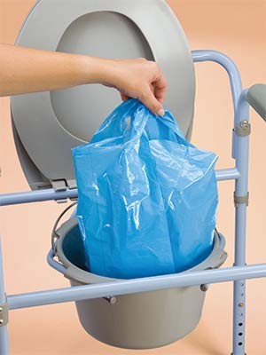 Carex Commode Liners, Ultra Absorbent Powder, 7 count