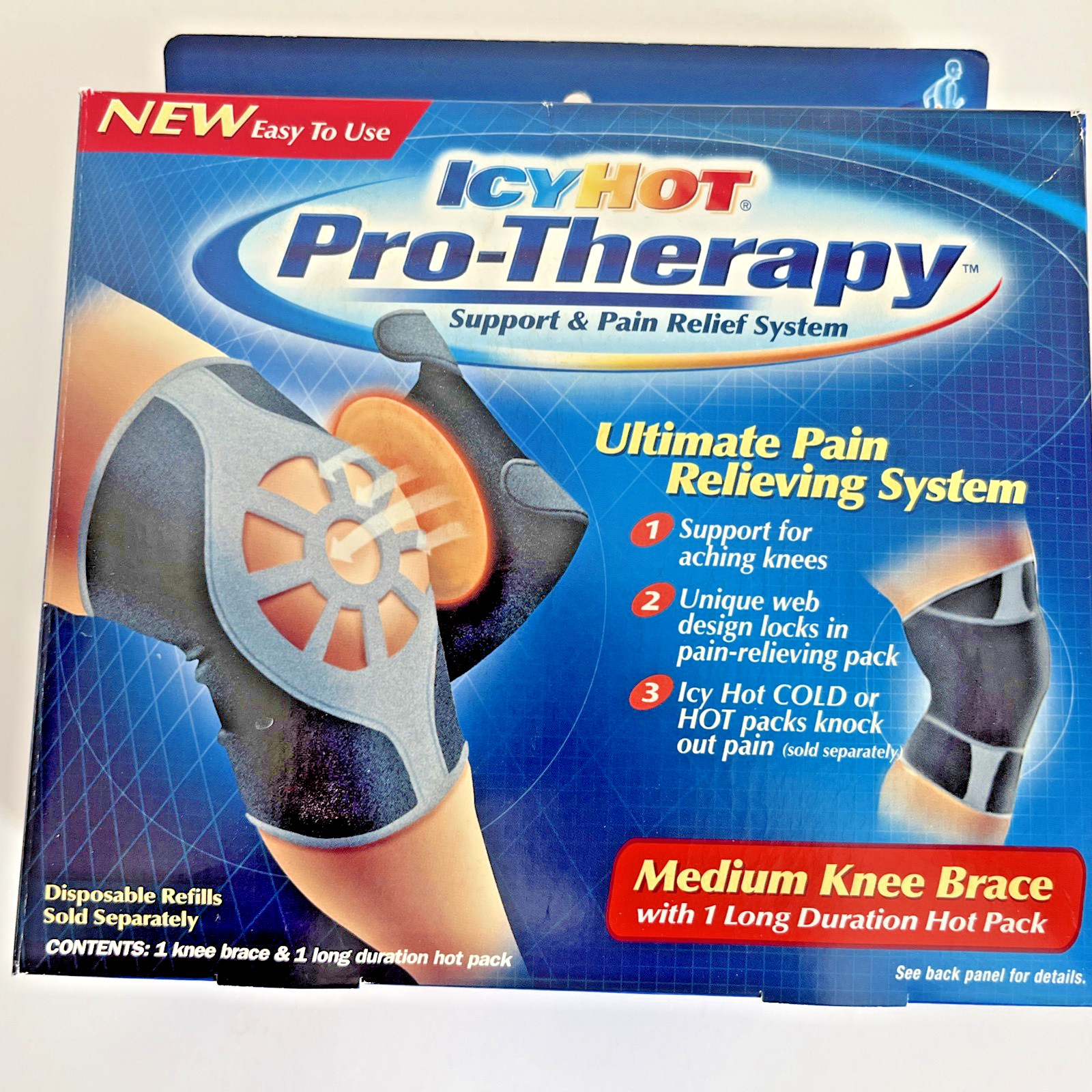Knee Brace Compression Sleeve Joint Support Open Knee Stabilizer Wrap/ Medium