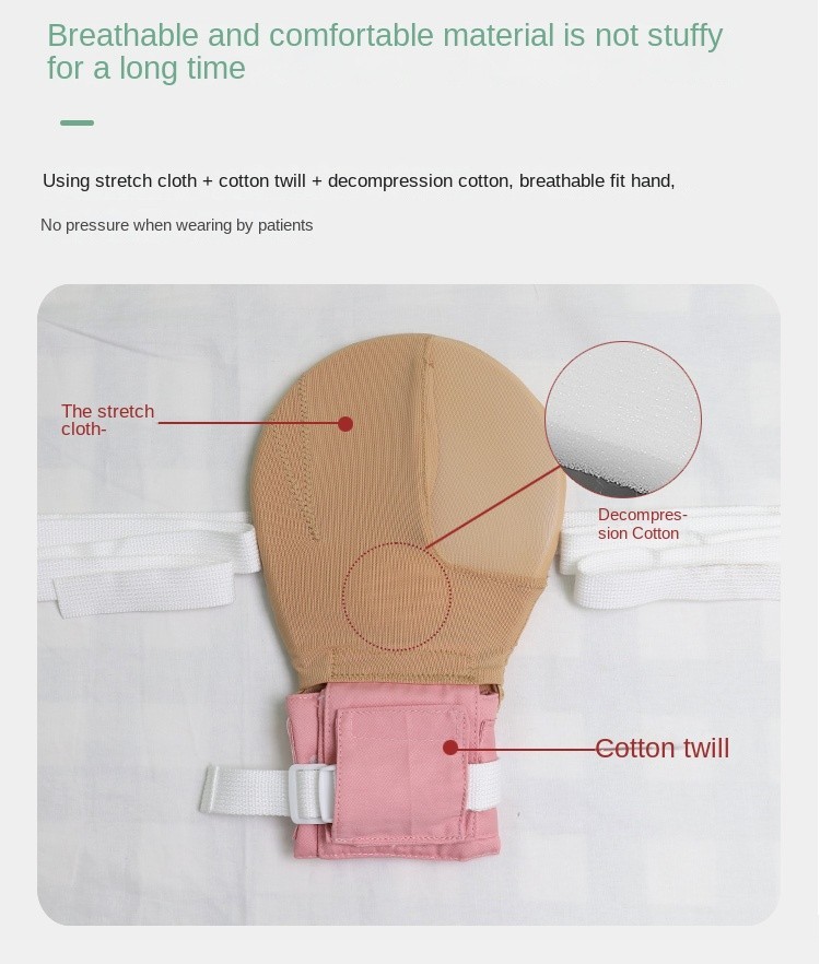 Partition Opening Restraint Gloves Elastic Cloth Breathable Built-in EVA Board