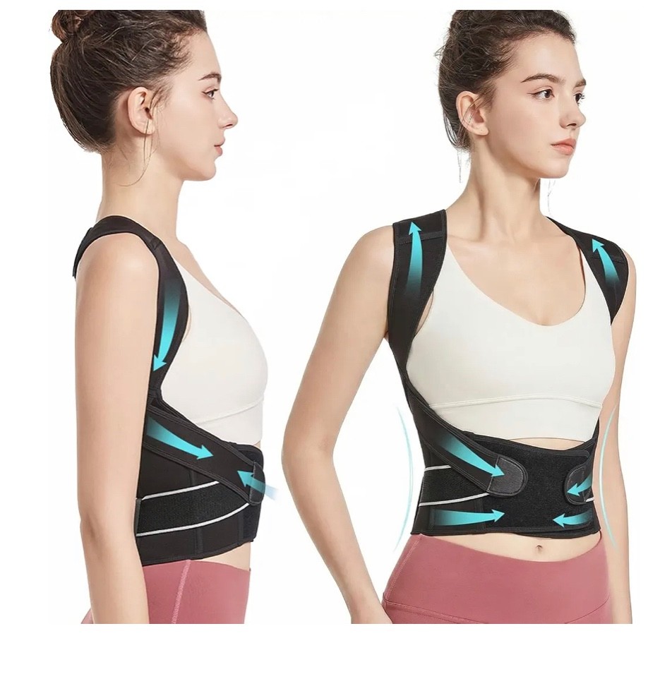 Eicgo Adjustable Posture Corrector Belt for Men/Women – Size L