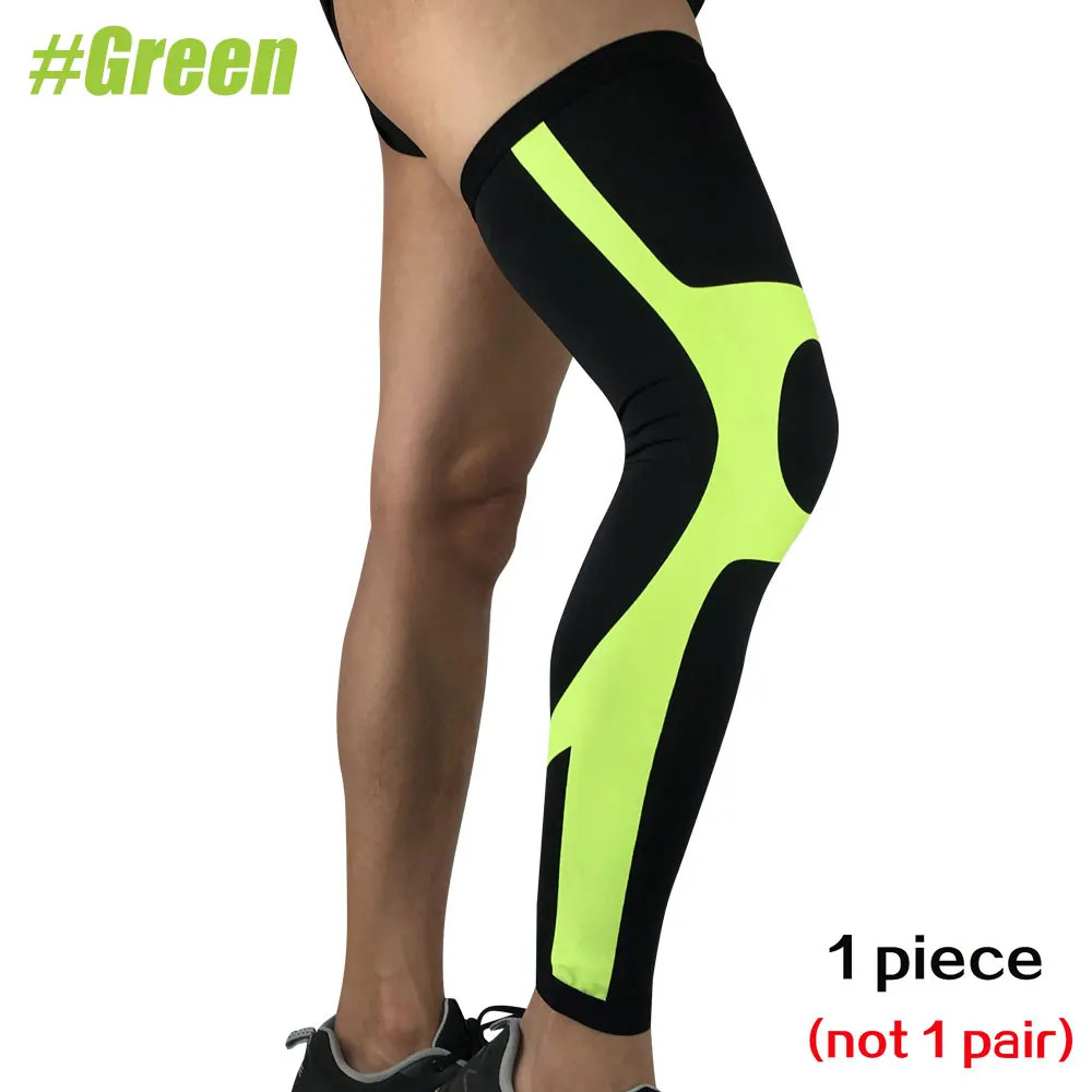 1 PC Outdoor Sport Whole Leg Compression Sleeve – Full Leg Knee Brace for Men