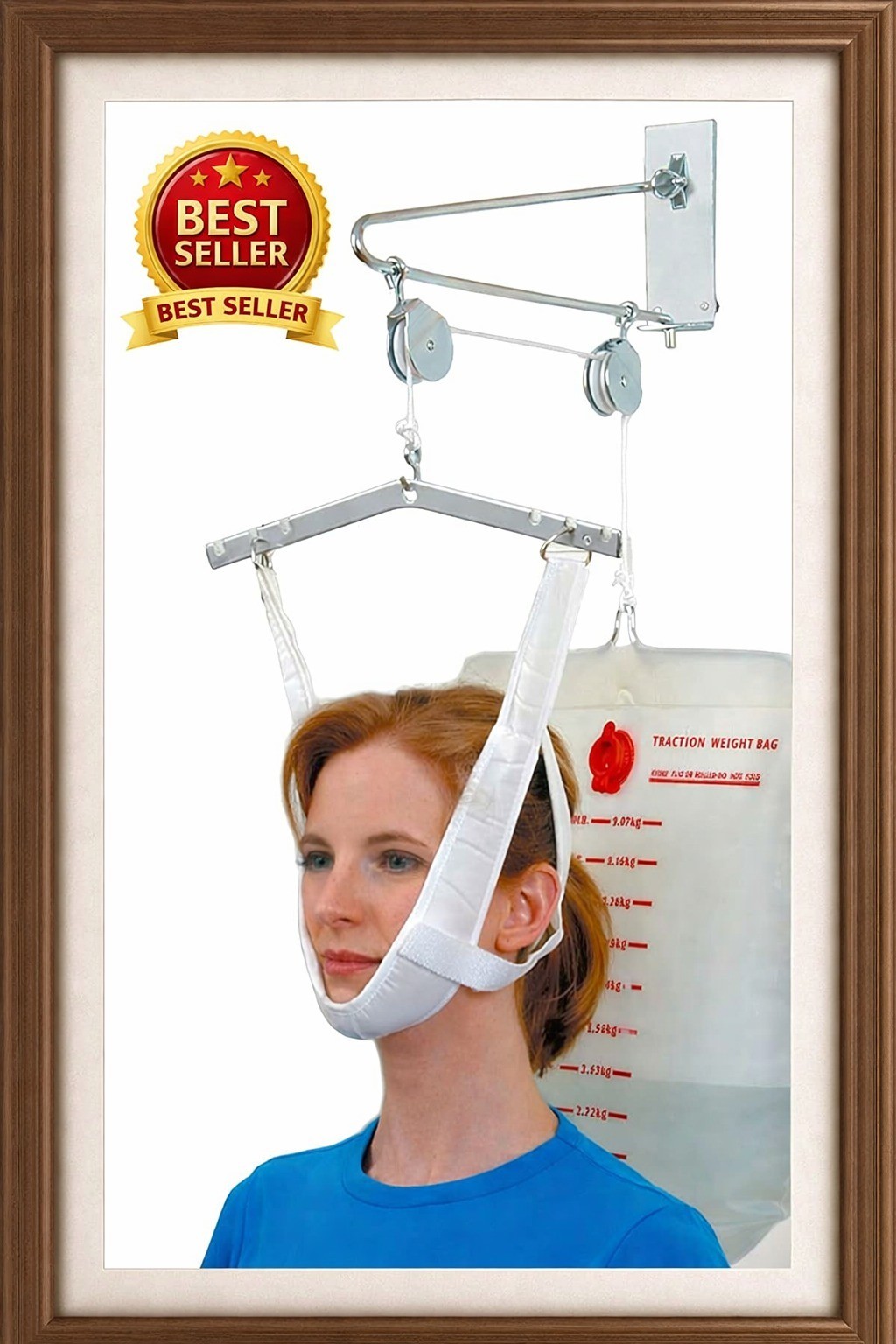 Over The Door Cervical Neck Traction Unit Kit Home Head Brace Professional Grade