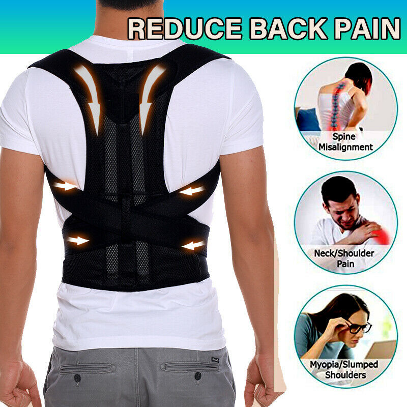 2025 Medical Scoliosis Posture Corrector Spine Back Brace Support Shoulder Belt