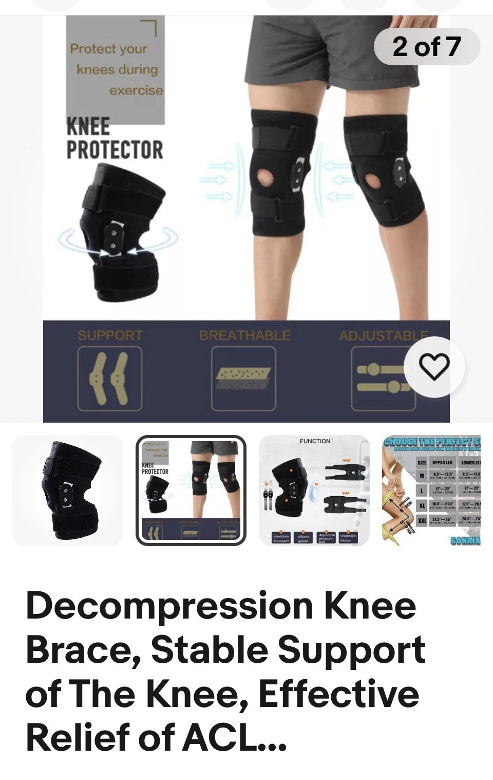 Decompression Knee Brace, Stable Support of The Knee, Effective of ACL, Arthr…