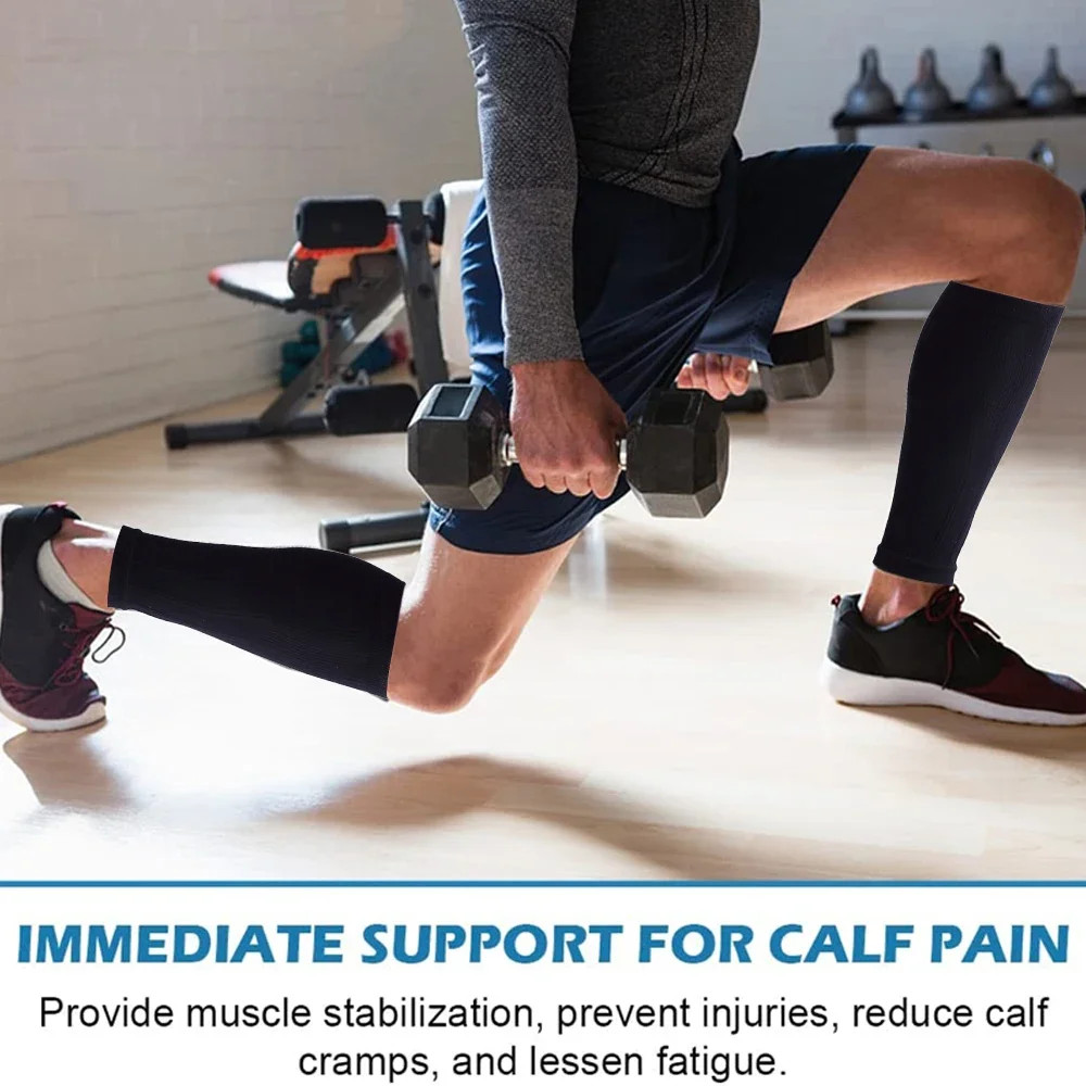 1Pair Calf Compression Sleeves for Men & Women – Calf Support Leg Compr