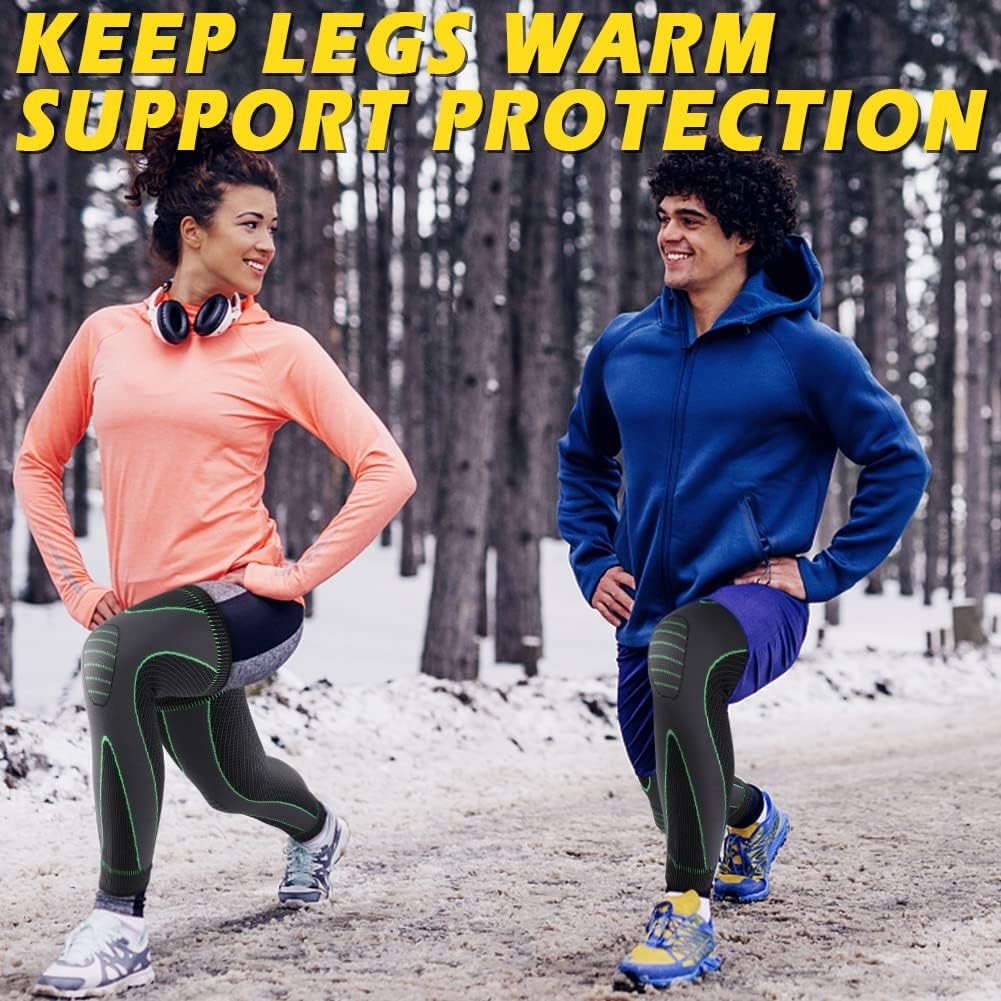 beister 1 Pair Full Leg Compression Sleeves 2X-Large (2 Count), Green-long