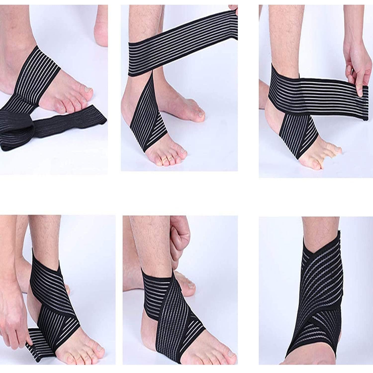 Breathable Elastic Knee Support Wrap – Effective for Plantar Fasciitis & Sports