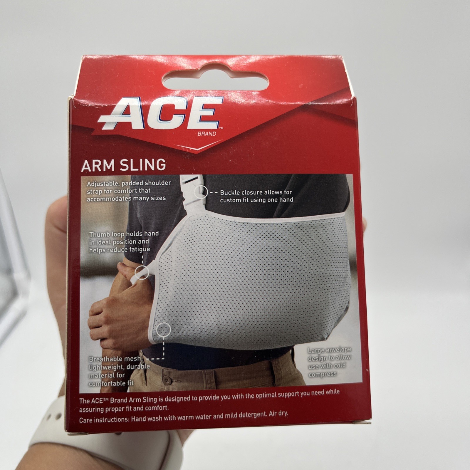 3M Ace Adjustable Arm Sling Grey/White #207395