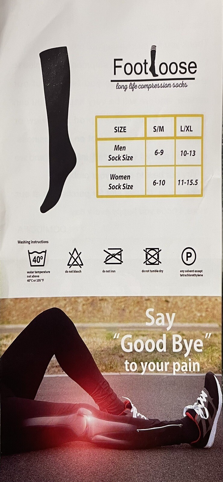 Unisex Compression Socks Stockings Knee High Men’s Women’s Relief L/XL -Lot of 3