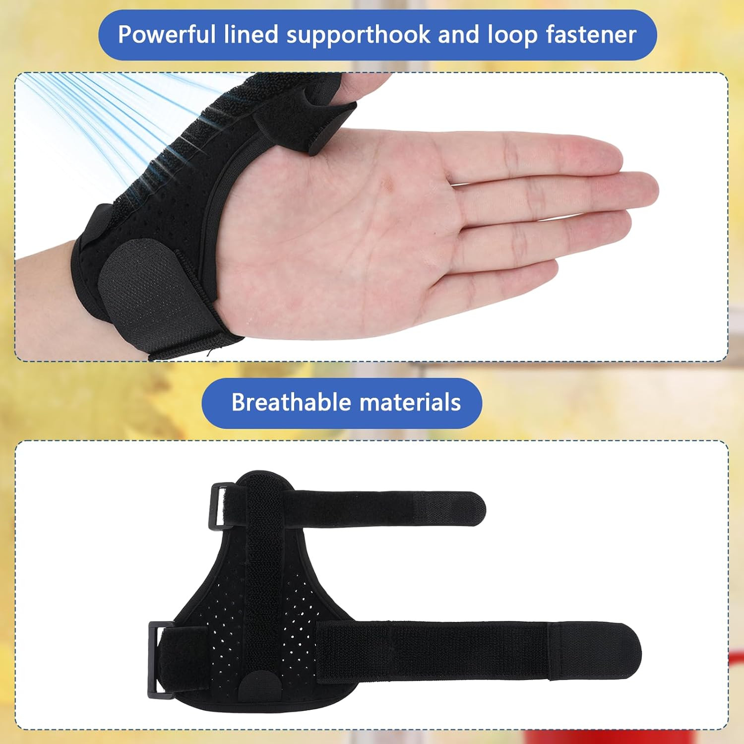 Adjustable Thumb Brace Support Splint for Left or Right Hand Pain Relief