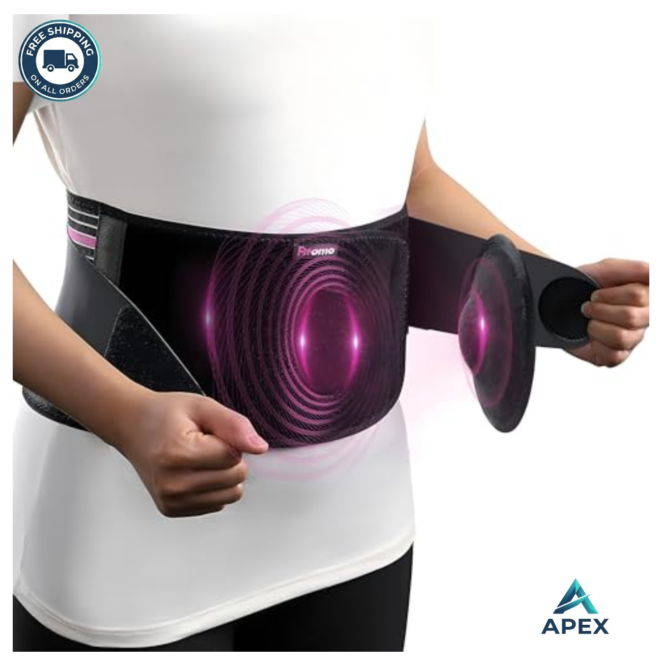 Umbilical Hernia Belt Adjustable Support 3D Pad Lumbar Belt Abdomen
