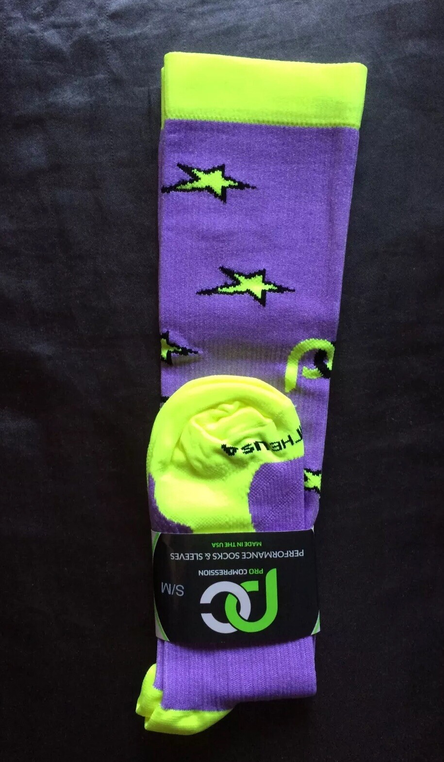 Pro Compression Performance Socks Size S/M Unisex Socks. Made In USA