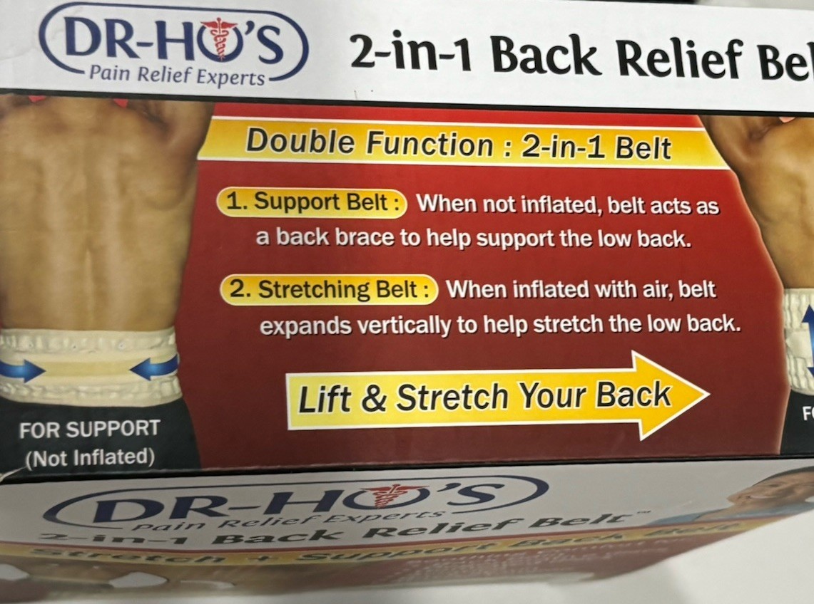 Dr Ho’s 2in1 Decompression Belt For Lower Back Pain Relief Lumbar Support Size A