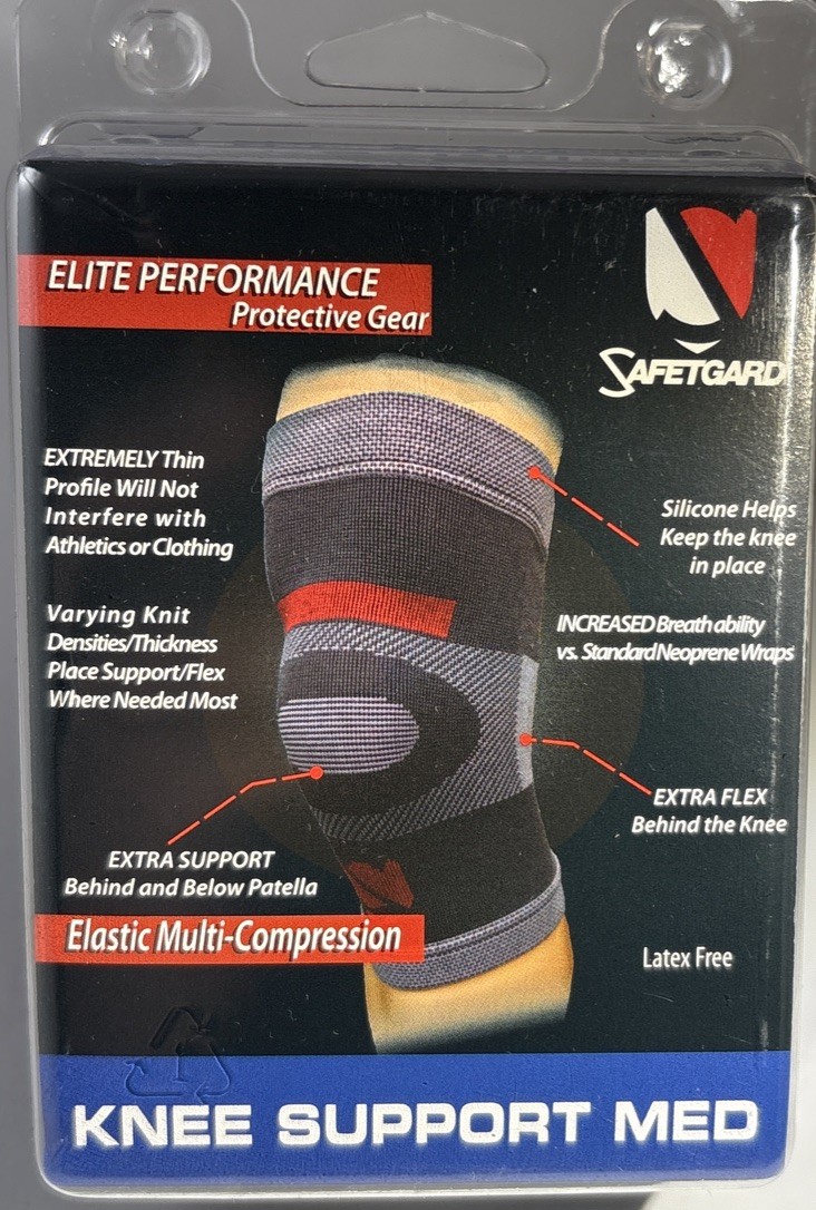 Safetgard All Sports(Football/Baseball/Soccer)Compress Support Medium 14-16”-NEW