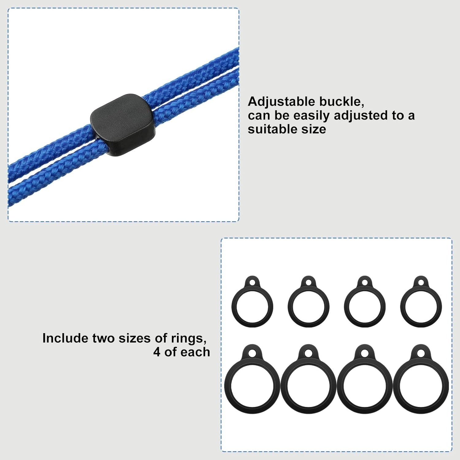 4 Colors Peritoneal Dialysis Accessories – Adjustable Lanyard and Silicone Rings