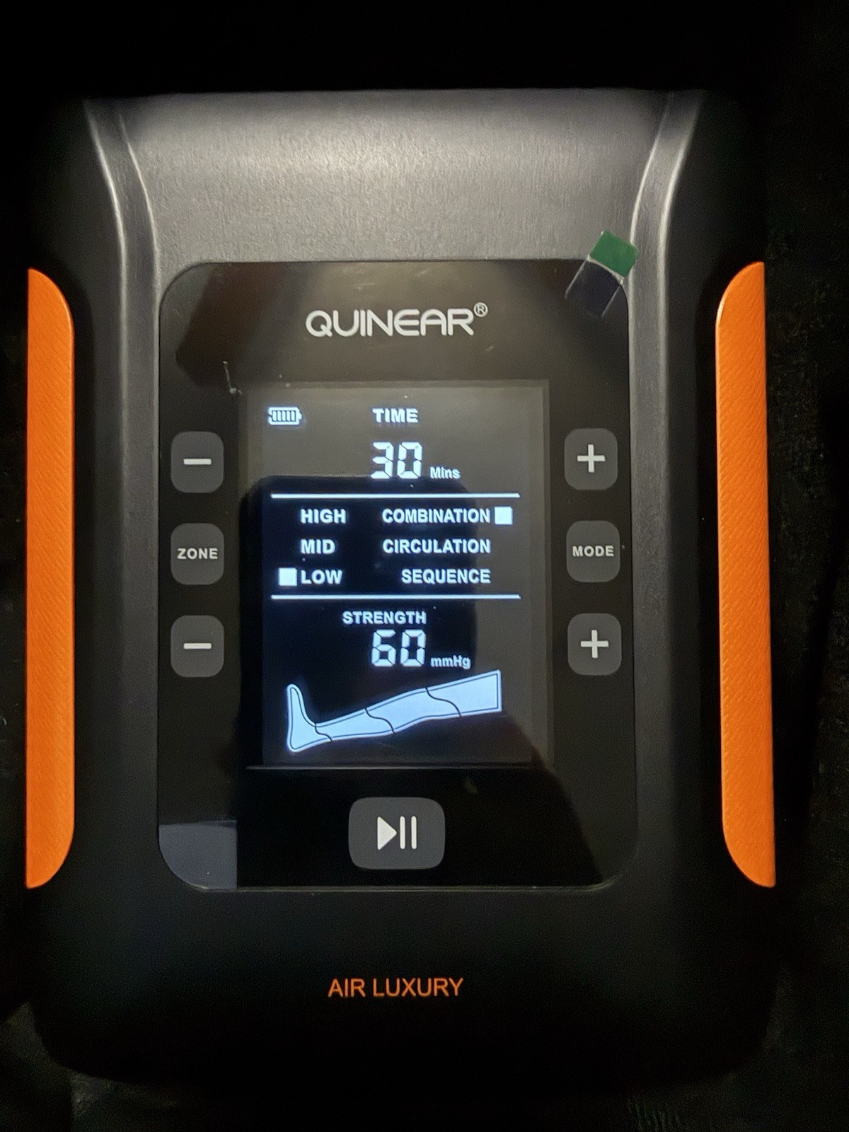QUINEAR Cordless Air Compression Boots, Leg Recovery System, Wireless( Large)