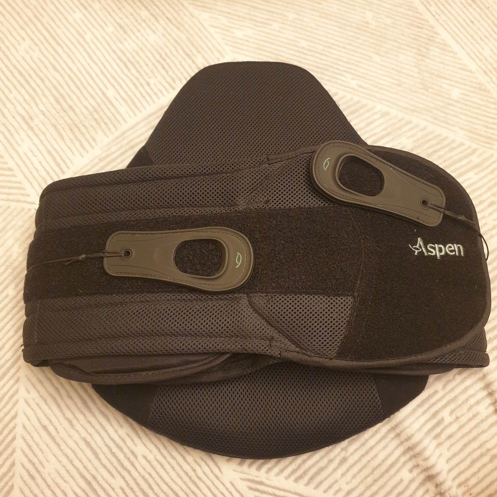 Aspen Horizon 456 TLSO One Size Adjustable Full Back Brace Black