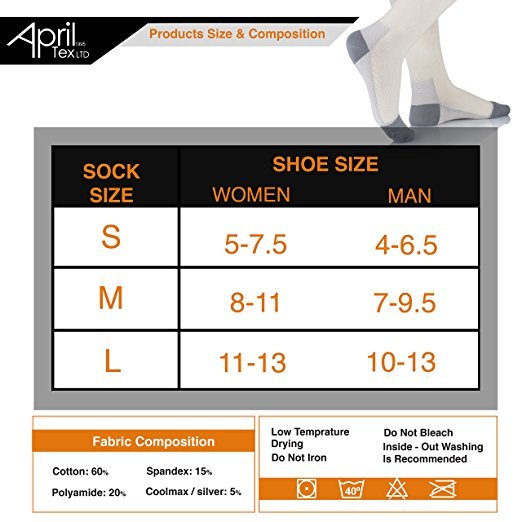 Knee High Compression Socks for Men & Women by AprilTex. Helps Blood Clots SMALL