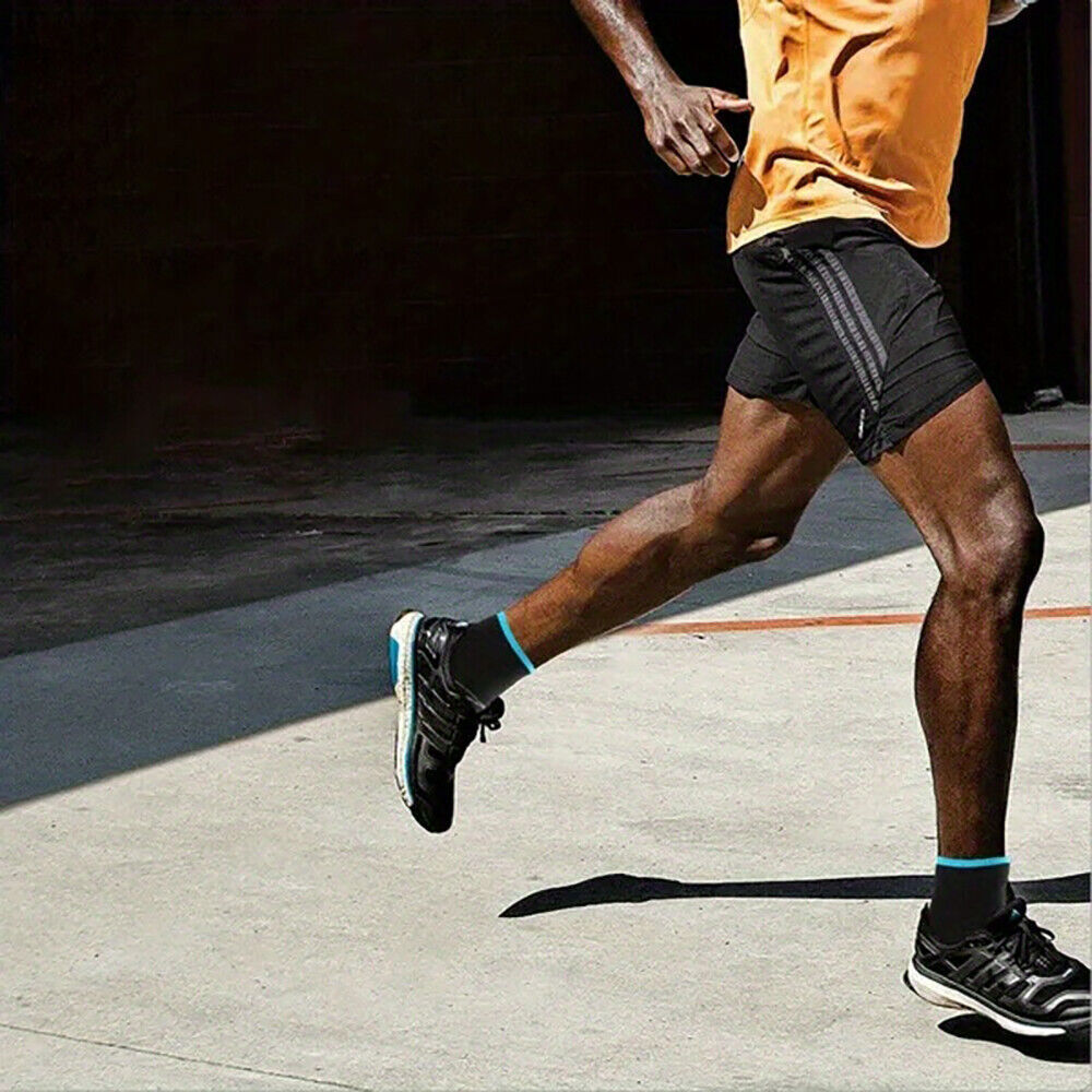 Men Women Ankle Quarter Crew Socks Sports Compression Sleeves Foot Support Brace