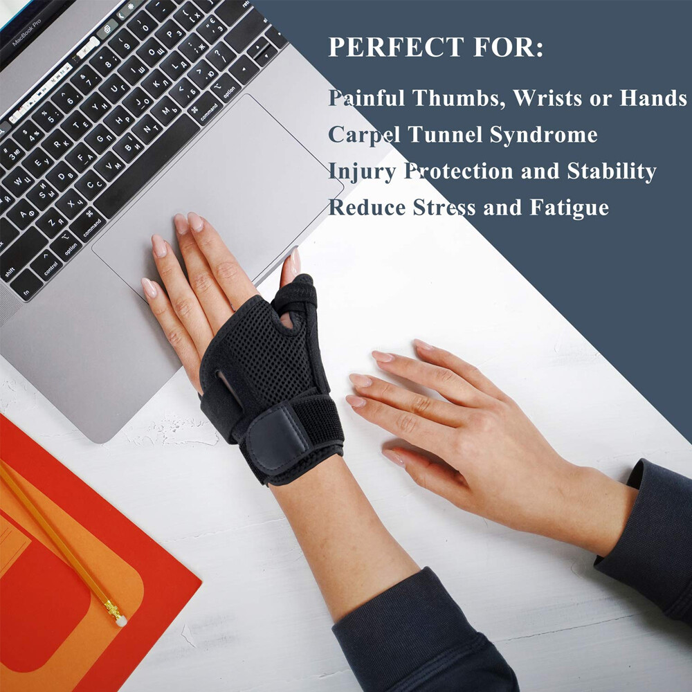 Wrist Wrap Universal Left&Right Thumb Support Brace Carpal Tunnel Gym Sport Pain