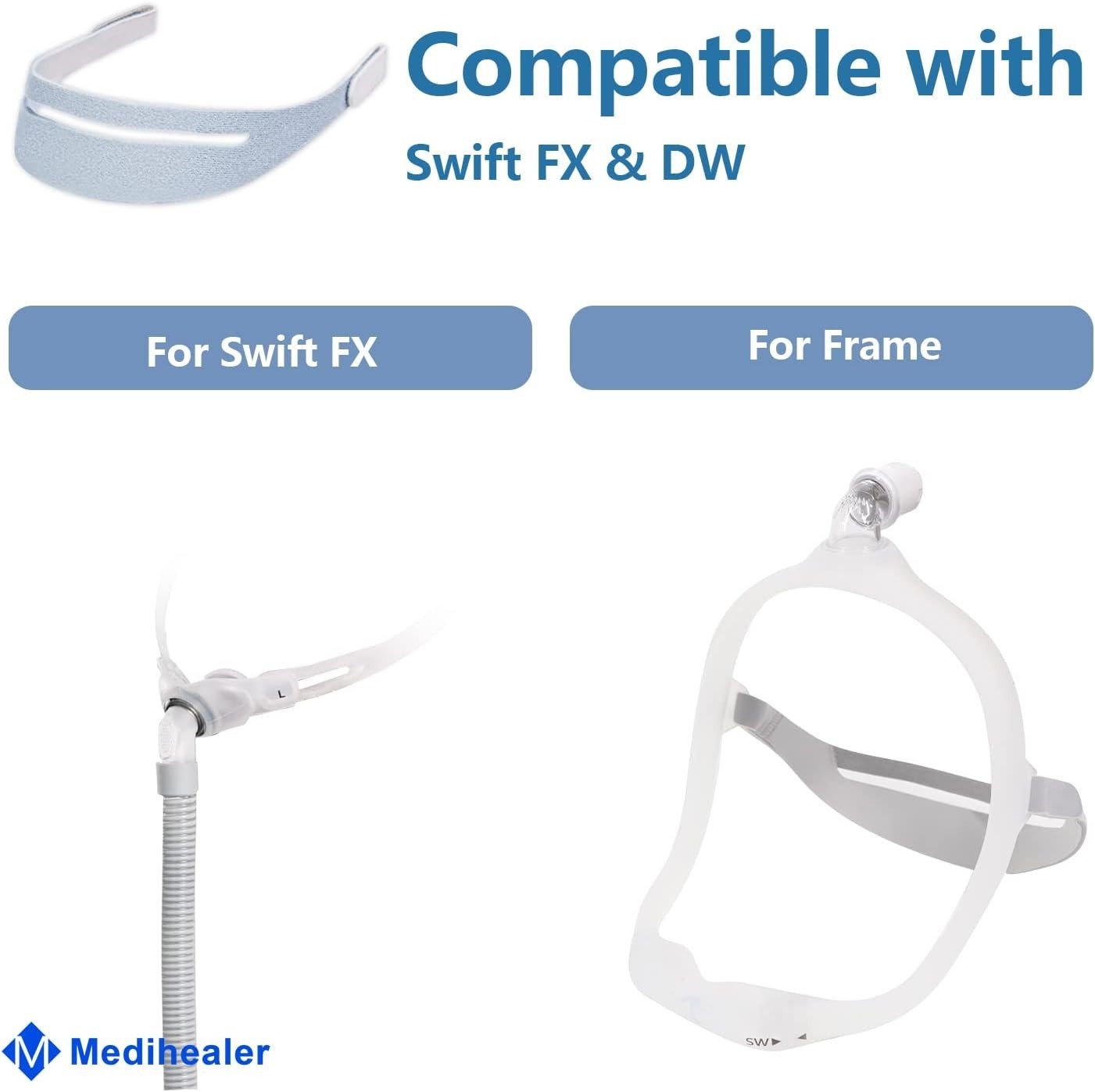 Ultra-Comfort 6 Packs of DreamWear Headgears – Durability & Slip Reduction