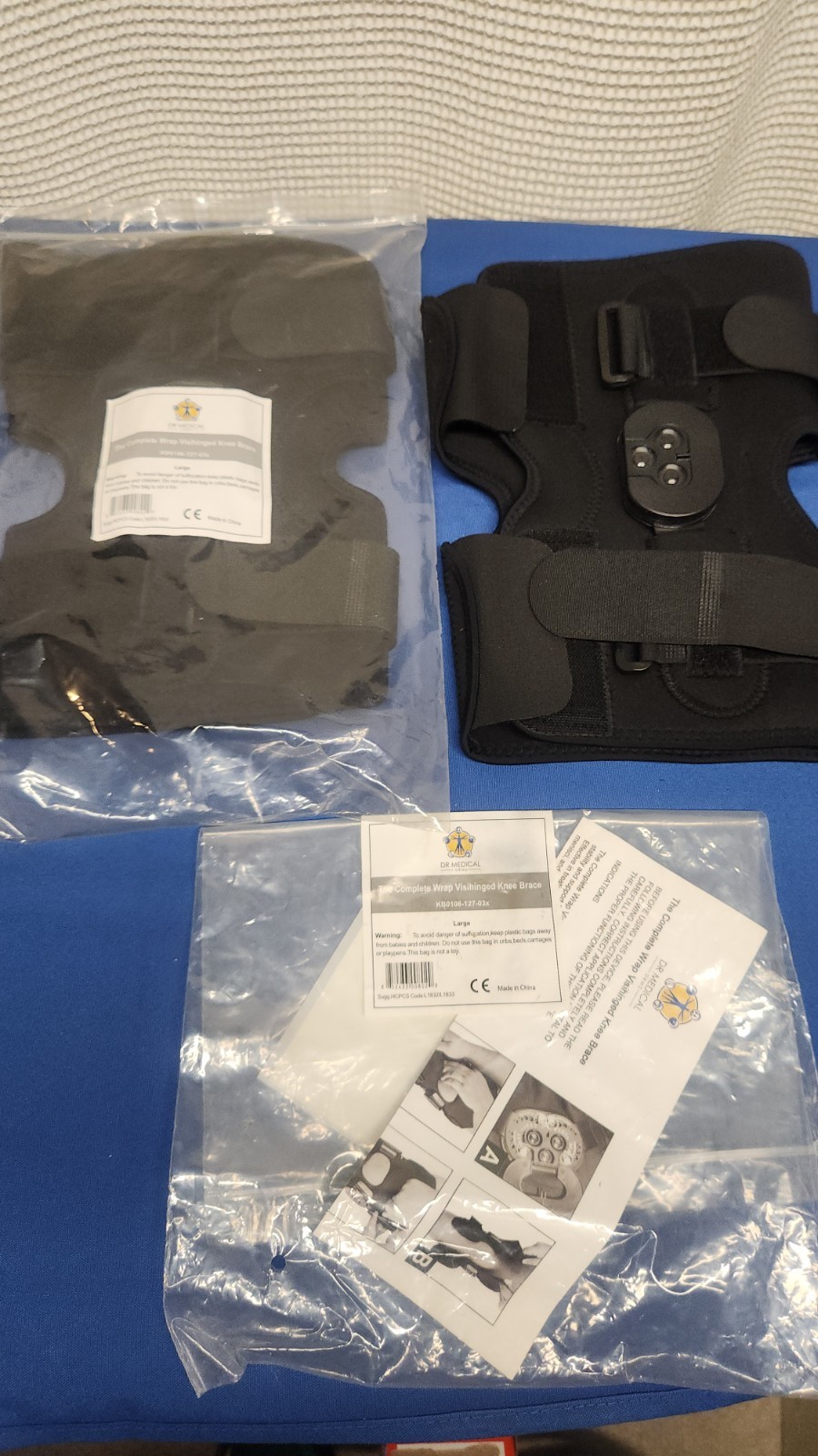 Dr. Medical Complete Visihinged Knee Brace Lot Of (2) New Size Large