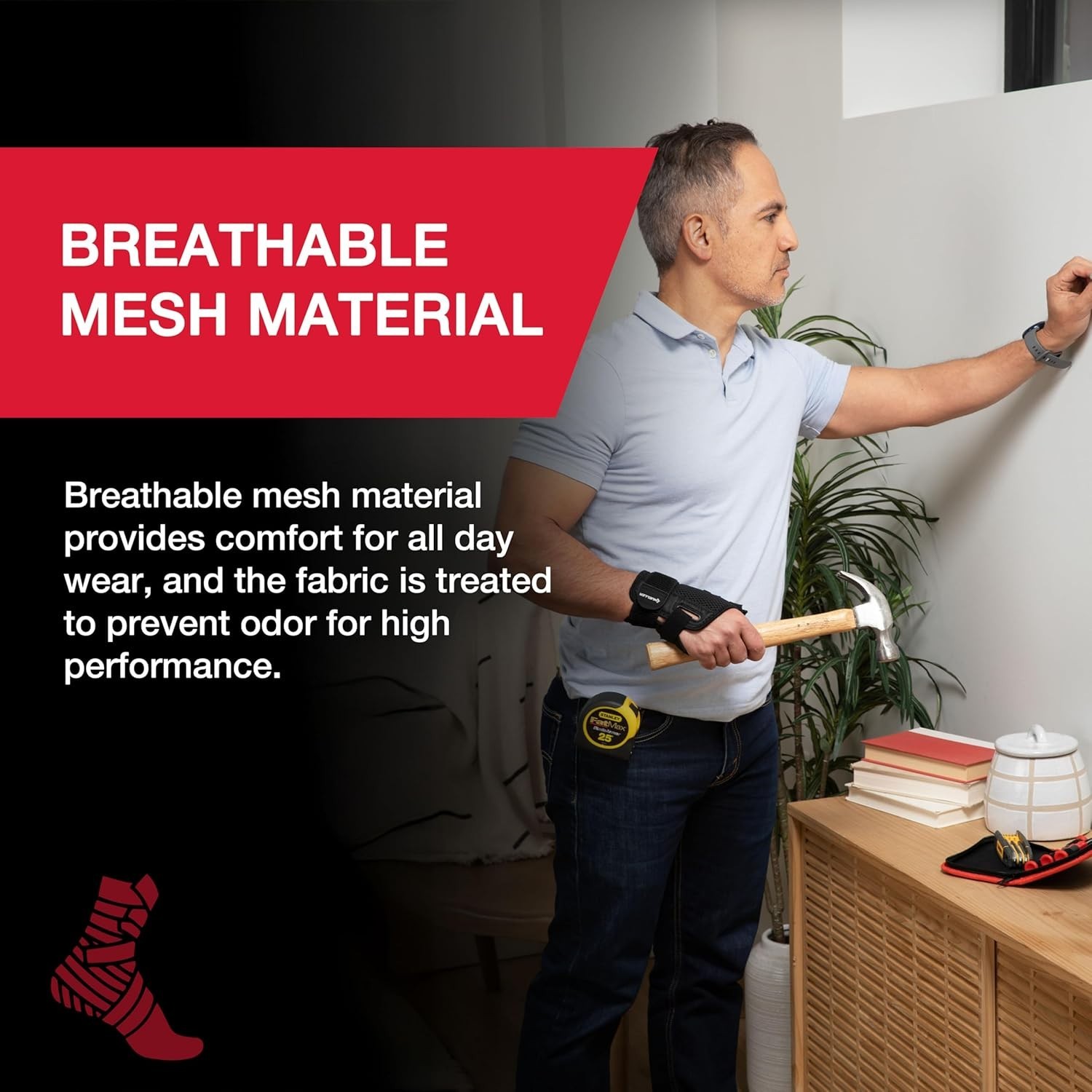 Adjustable Mesh Thumb Support for De Quervain’s Tenosynovitis